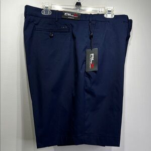 RLX Ralph Lauren NWT Navy Flat Front Men's Golf Shorts